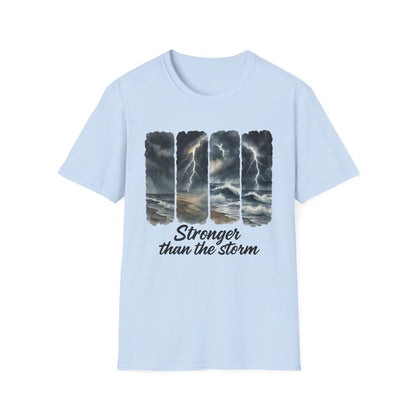 Inspirational Unisex T-Shirt - Stronger than the Storm, Motivational Tee, Gift for Him/Her, Casual Wear, Comfortable Apparel