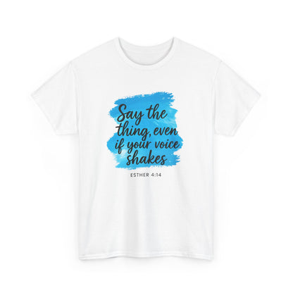 Motivational Quote Tee, Inspirational Cotton Shirt, Unisex Graphic Tee, Voice Empowerment Shirt, Gift for Writers, Encouragement Top