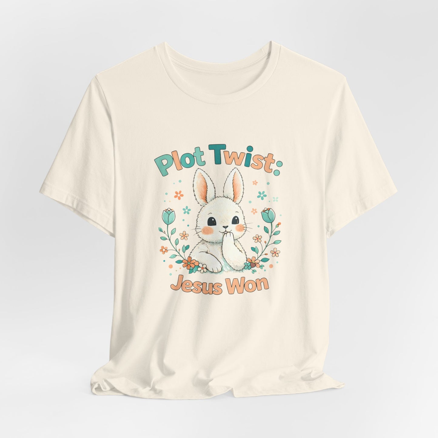 Easter Bunny 'Plot Twist: Jesus Won' Graphic Tee