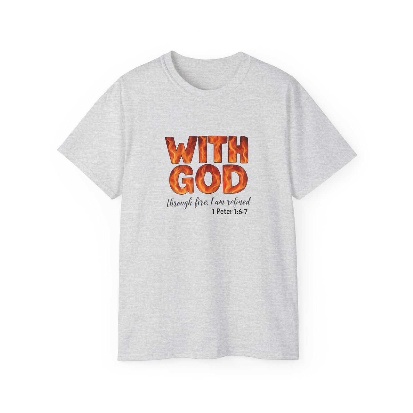 Inspirational T-Shirt, With God, Faith-Based Apparel, Unisex Cotton Tee, Christian Gift, Bible Verse Tee, Casual Wear