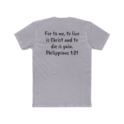 Faith-Inspired Unisex Cotton Tee, Christian Apparel, Inspirational Shirt, Gift for Believers, Bible Verse Tee, Casual Wear