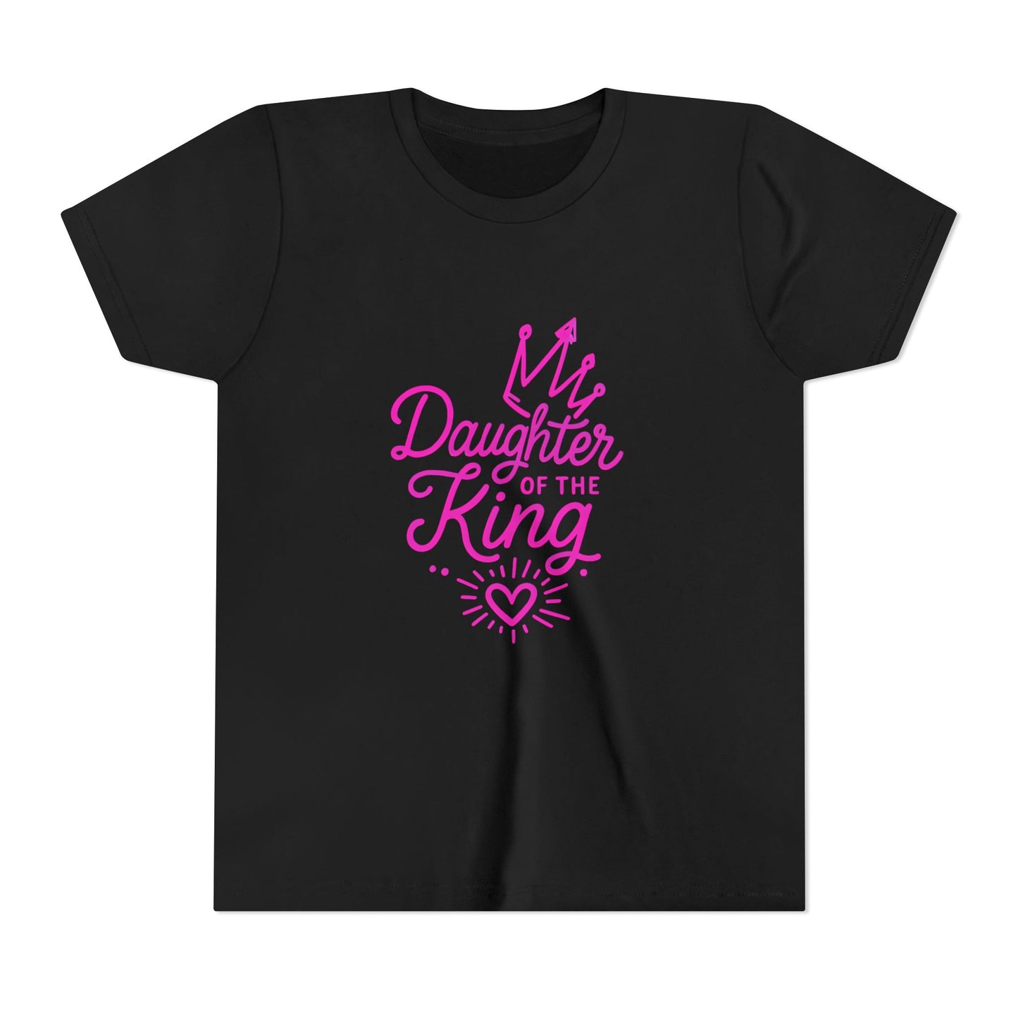 Daughter of the King Youth Tee, Faith Inspired T-Shirt, Christian Apparel for Kids, Birthday Gift, Scripture Tee, Encouraging Youth Shirt