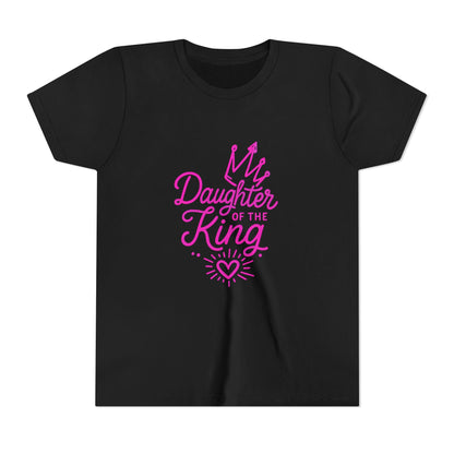Daughter of the King Youth Tee, Faith Inspired T-Shirt, Christian Apparel for Kids, Birthday Gift, Scripture Tee, Encouraging Youth Shirt