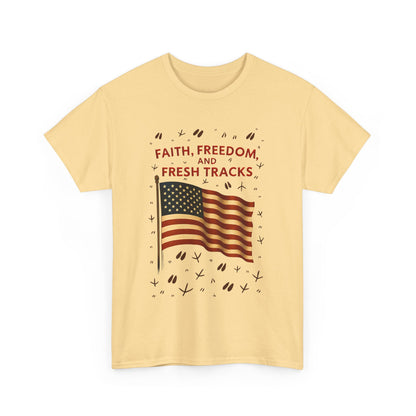 Patriotic Freedom Tee | Unisex Heavy Cotton T-Shirt, Independence Day Wear, Gift for Patriots, Summer Casual Top, American Spirit Apparel
