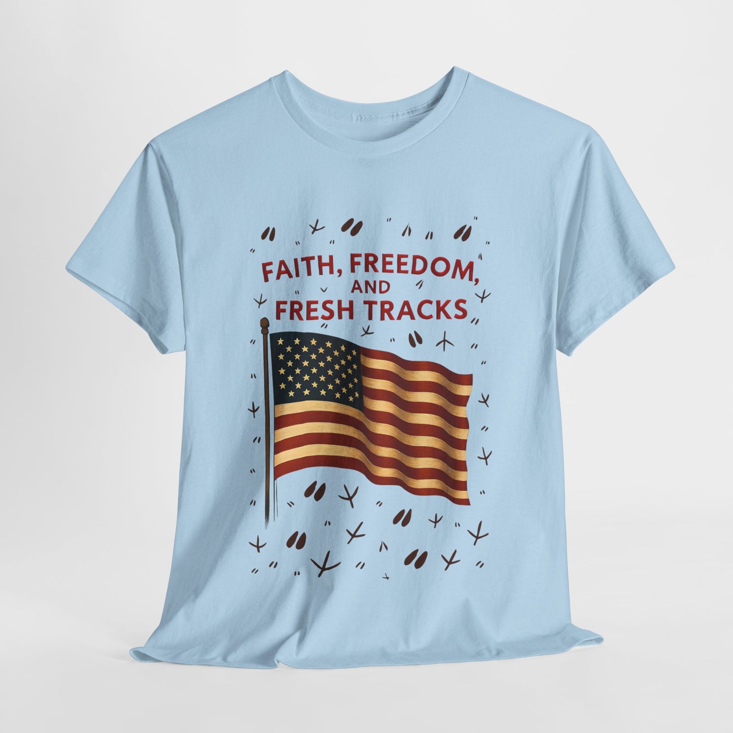 Patriotic Freedom Tee | Unisex Heavy Cotton T-Shirt, Independence Day Wear, Gift for Patriots, Summer Casual Top, American Spirit Apparel