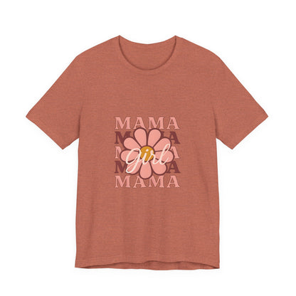 Chic Mama Graphic Tee, Floral Shirt for Moms, Mother's Day Gift, Casual Wear, Trendy Outfit, Birthday Present