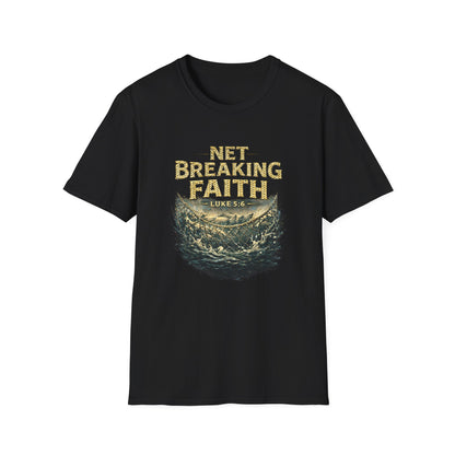 Net Breaking Faith T-Shirt — Vintage Fishing Faith Graphic Tee