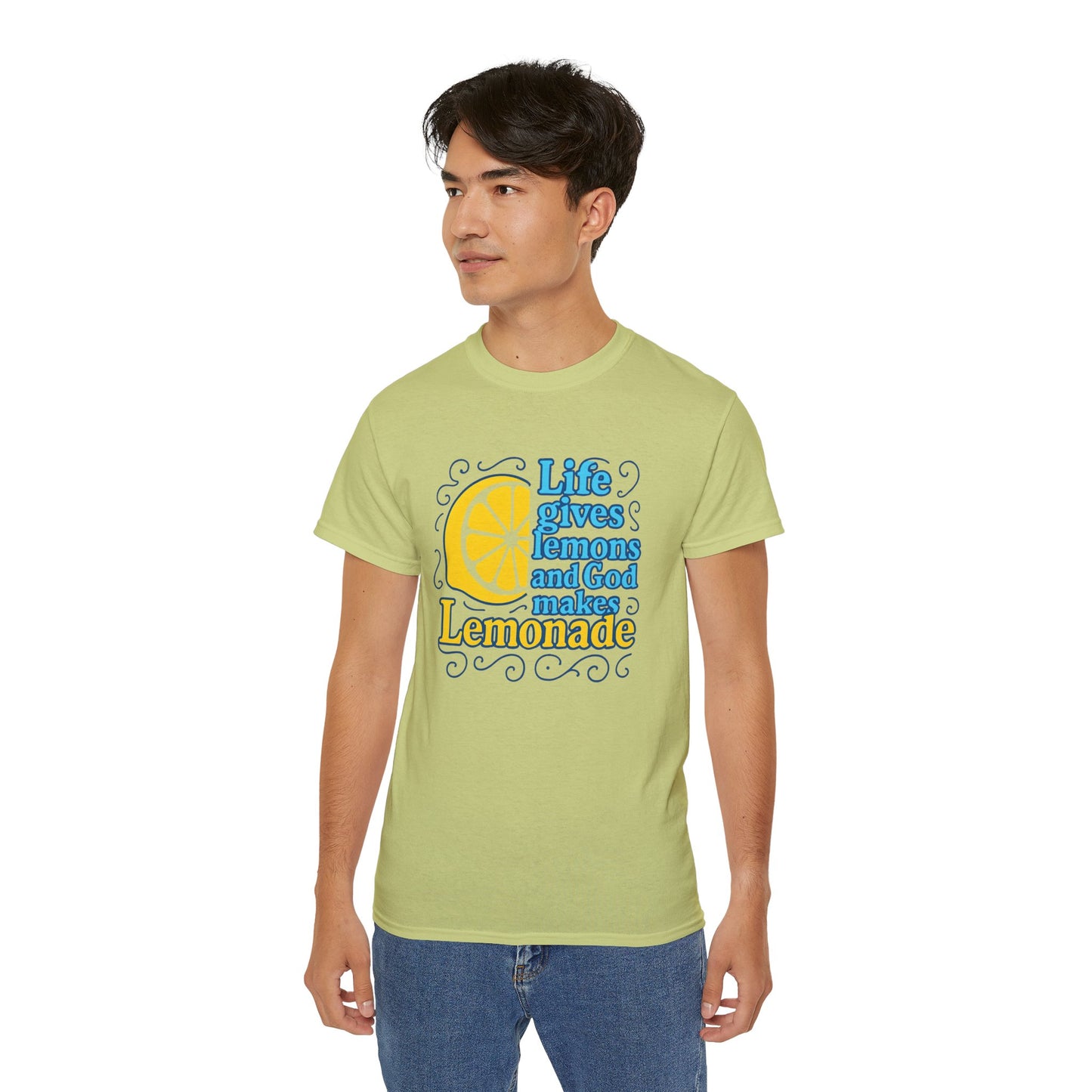 Life Gives Lemons Tee, Positive Quote T-Shirt, Unisex Cotton Shirt, Inspirational Gift, Casual Summer Wear, Lemonade Theme