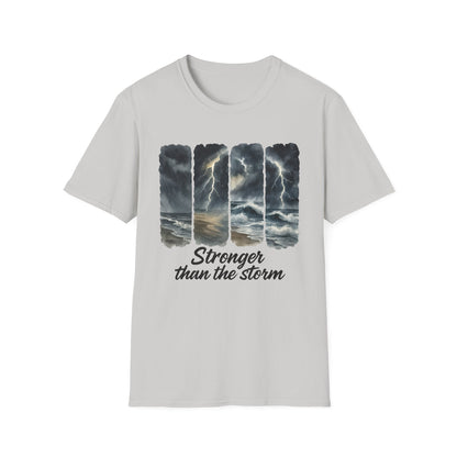Inspirational Unisex T-Shirt - Stronger than the Storm, Motivational Tee, Gift for Him/Her, Casual Wear, Comfortable Apparel