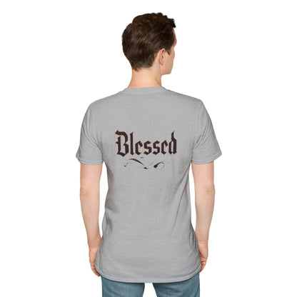 Blessed Unisex Softstyle T-Shirt for Everyday Comfort, Casual Wear, Gift for Friends, Spiritual Apparel, Summer Fashion