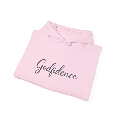 Godfidence Sweatshirt, Cozy Unisex Hoodie, Inspirational Layering Piece, Perfect Gift for Friends, Casual Fashionwear