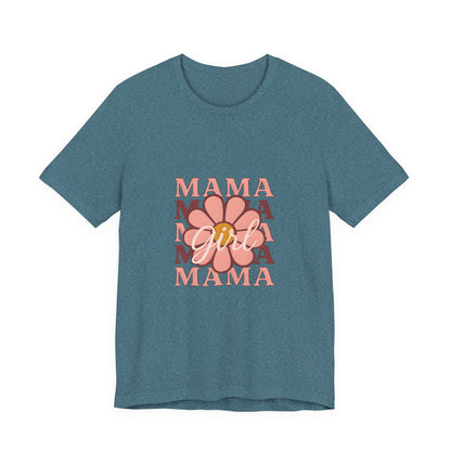 Chic Mama Graphic Tee, Floral Shirt for Moms, Mother's Day Gift, Casual Wear, Trendy Outfit, Birthday Present