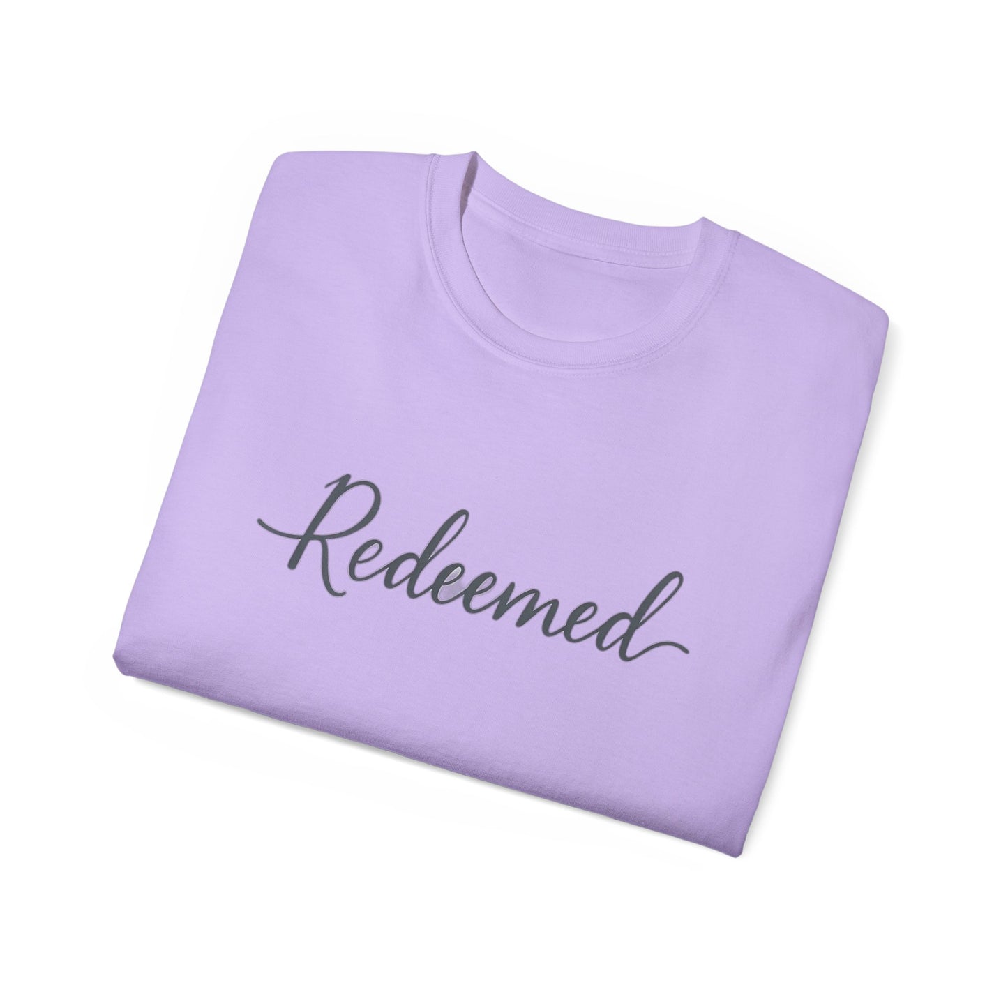 Redeemed Unisex Ultra Cotton Tee, Inspirational Shirt, Faith-Based Apparel, Christian Clothing, Everyday Casual Wear