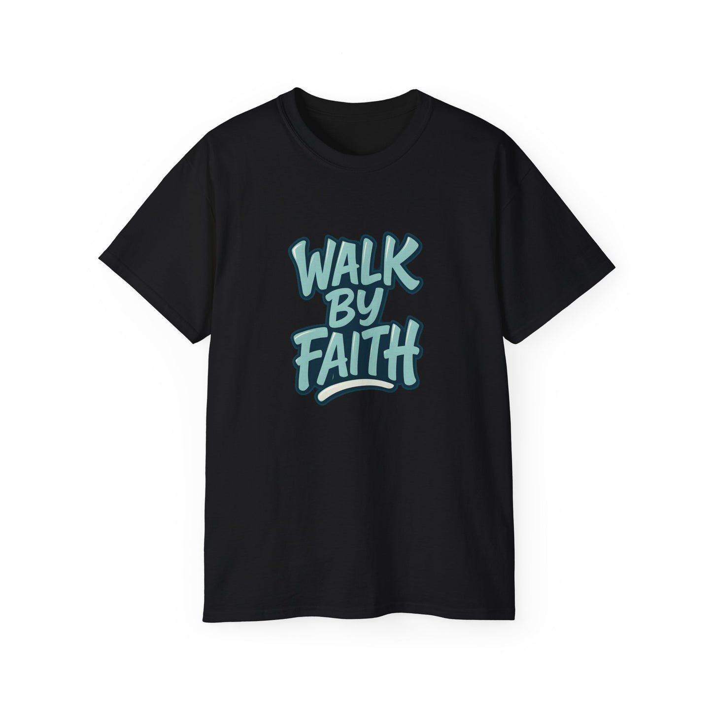Walk by Faith Inspirational Unisex Tee, Motivational T-Shirt, Faith-Based Clothing, Gift for Believers, Casual Everyday Wear