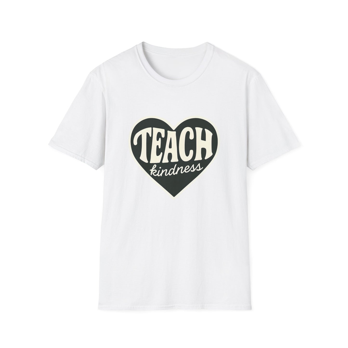 Teach Kindness Unisex Softstyle T-Shirt, Graphic Tee, Gift for Teachers, Inspirational Shirt, Kindness Message T-Shirt