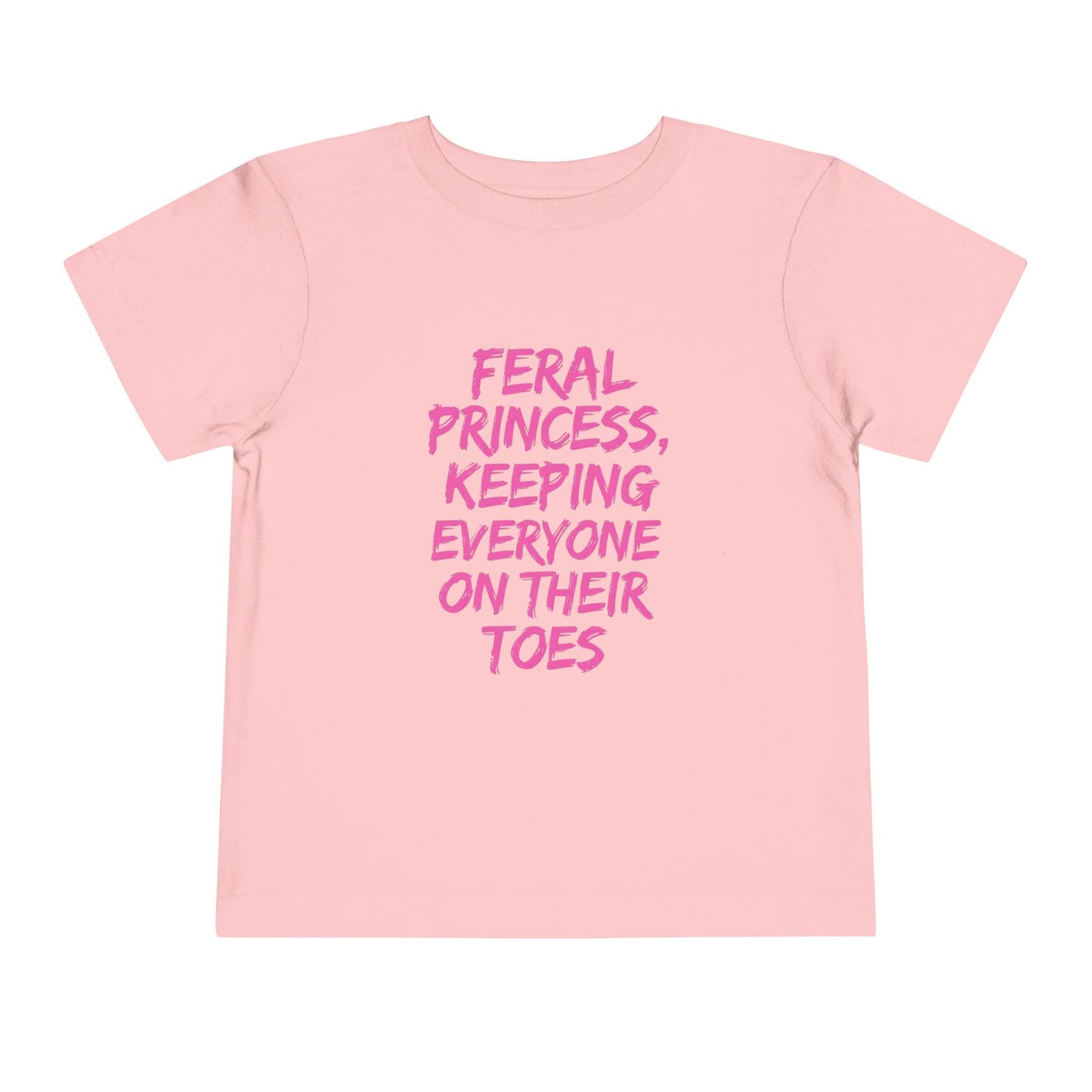 Feral Princess Toddler Tee, Funny Kids Shirt, Birthday Gift, Playtime Outfit, Toddler Fashion, Gift for Little Girls