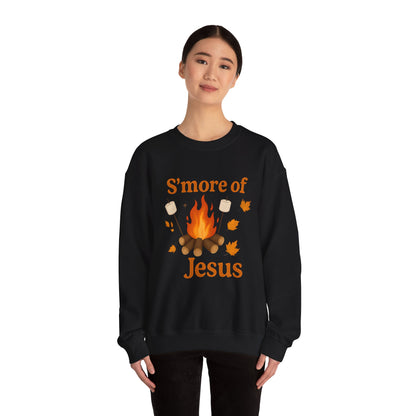 Cozy Autumn Crewneck Sweatshirt - S'more of Jesus, Fall Fashion, Religious Gift, Christian Apparel, Harvest Celebration, Thanksgiving