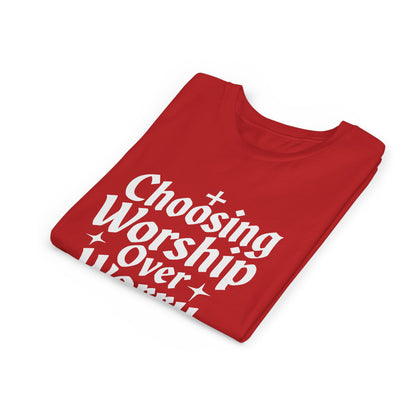 Youth Inspirational Tee - Choosing Worship Over Worry, Motivational Youth Shirt, Christian Apparel, Faith-Based Gift for Kids, [...]