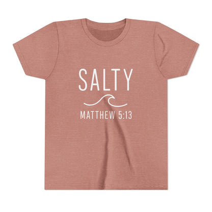 Salty Youth Tee - Spiritual, Fun, Summer Vibe, Perfect for Beach Days, Gifts, and Faith Celebrations