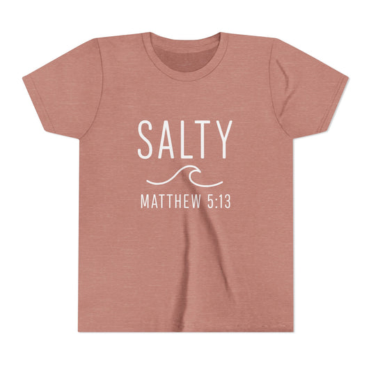 Salty Youth Tee - Spiritual, Fun, Summer Vibe, Perfect for Beach Days, Gifts, and Faith Celebrations