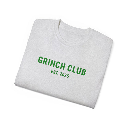 Grinch Club Tee — 'Grinch Club EST. 2025' Christmas Graphic T-Shirt