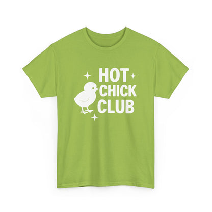 Hot Chick Club Unisex Heavy Cotton Tee, Fun Graphic T-Shirt for Trendy Women, Cute Casualwear, Perfect Gift for Chick Friends, Summer [...]