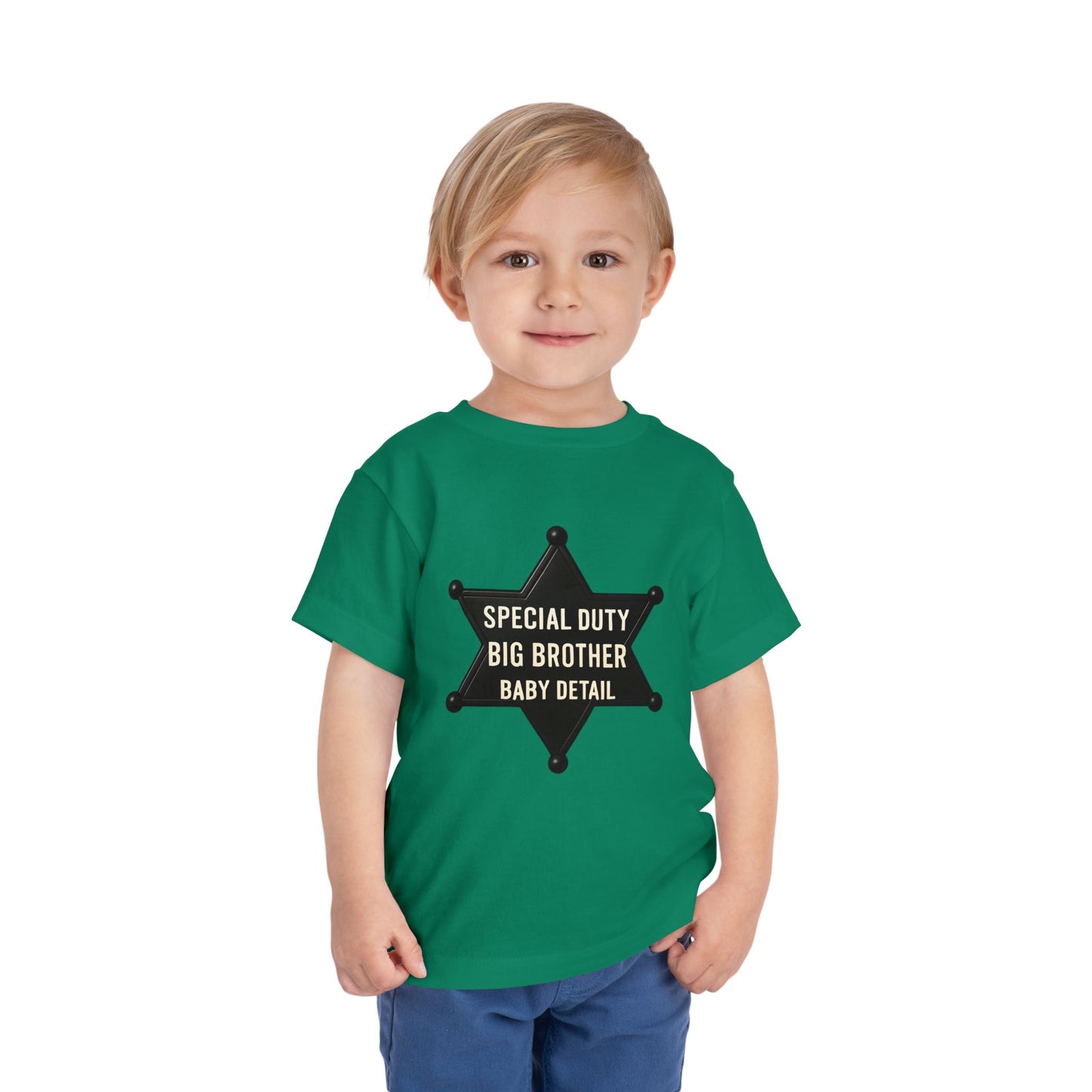 Big Brother Toddler Tee, Special Duty Sheriff Shirt, Kids Birthday Gift, Baby Announcement Outfit, Fun Family Tee