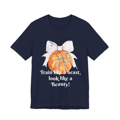 Train Like a Beast Unisex Tee - Basketball Motivation Shirt, Sportswear, Fitness Gift, Workout Apparel, Activewear