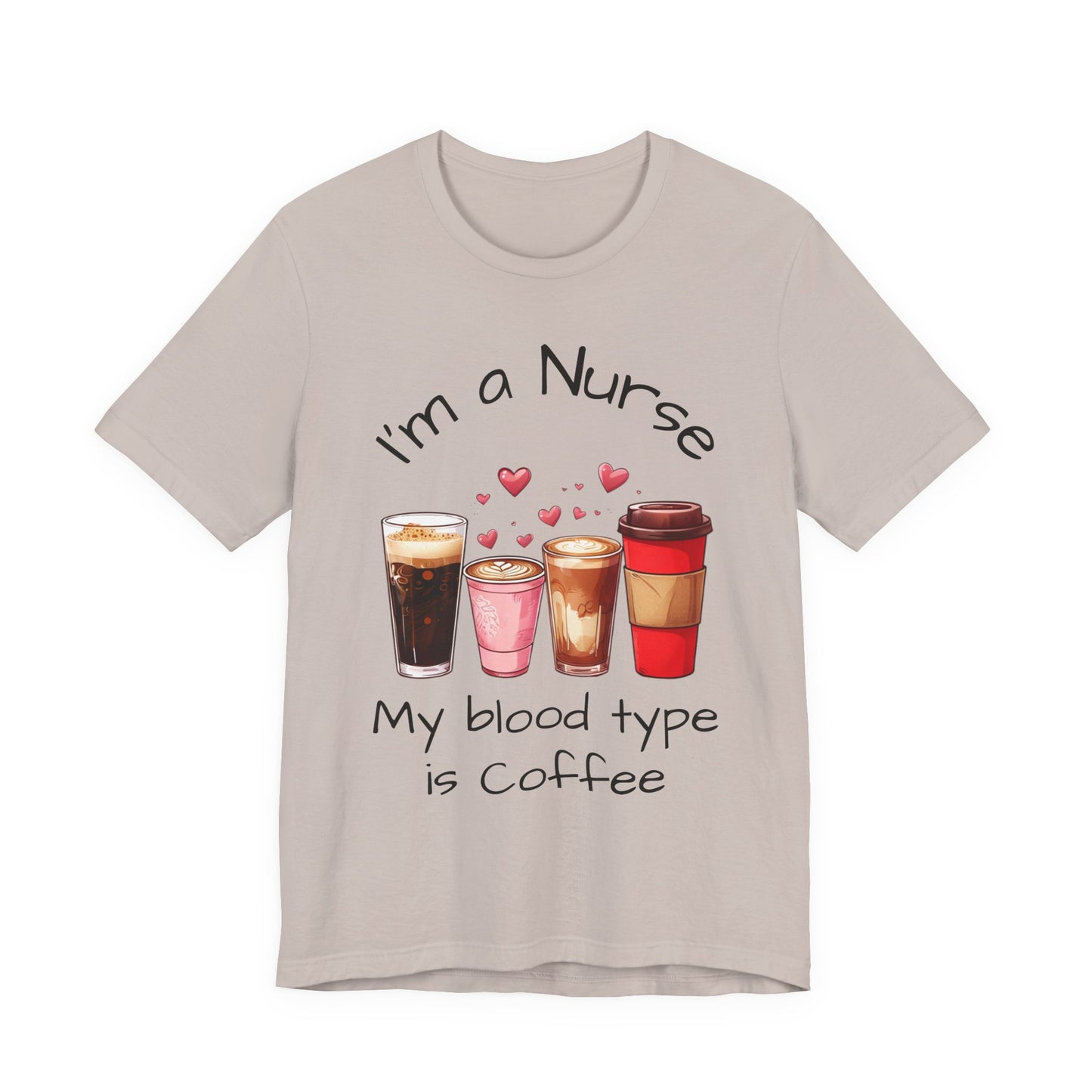 Funny Nurse Coffee Tee - I'm a Nurse My Blood Type is Coffee Shirt, Gift for Nurses, Coffee Lover T-Shirt, Healthcare Humor Apparel, [...]