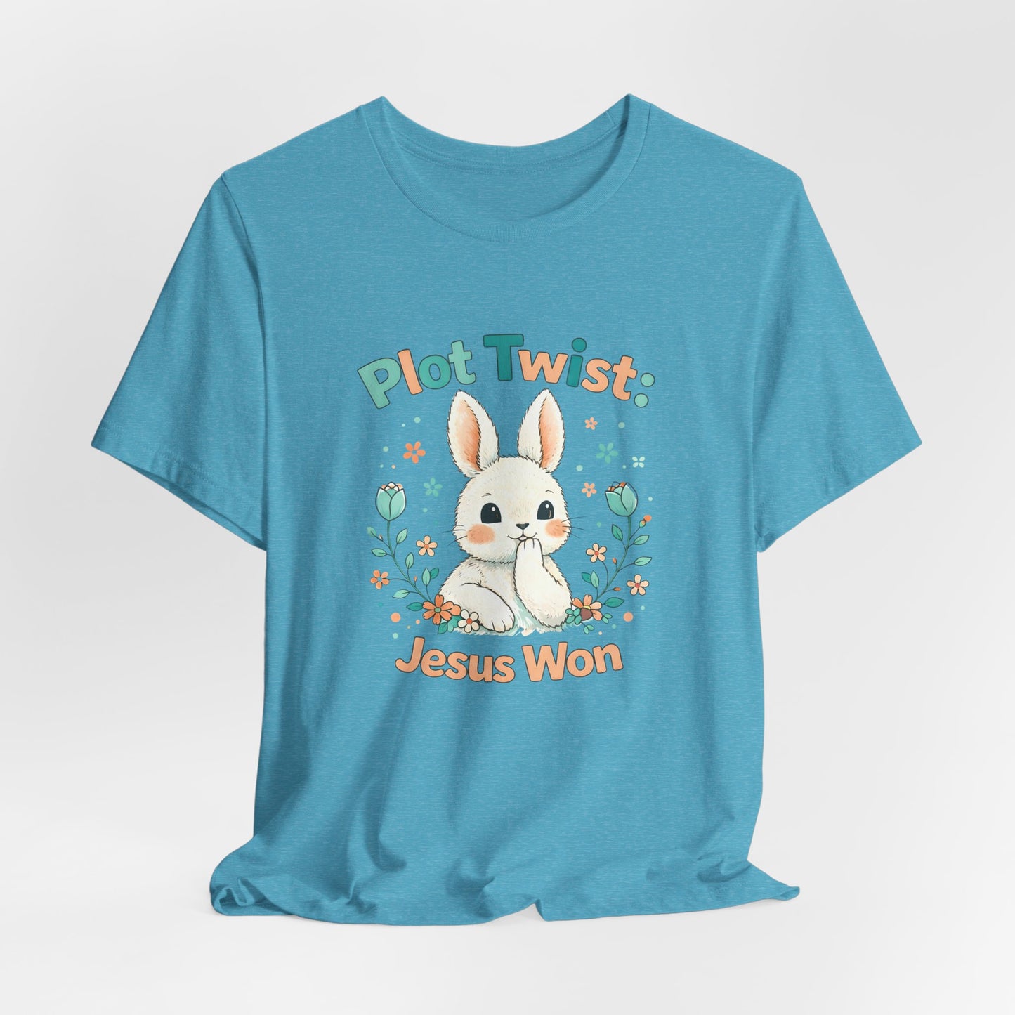 Easter Bunny 'Plot Twist: Jesus Won' Graphic Tee