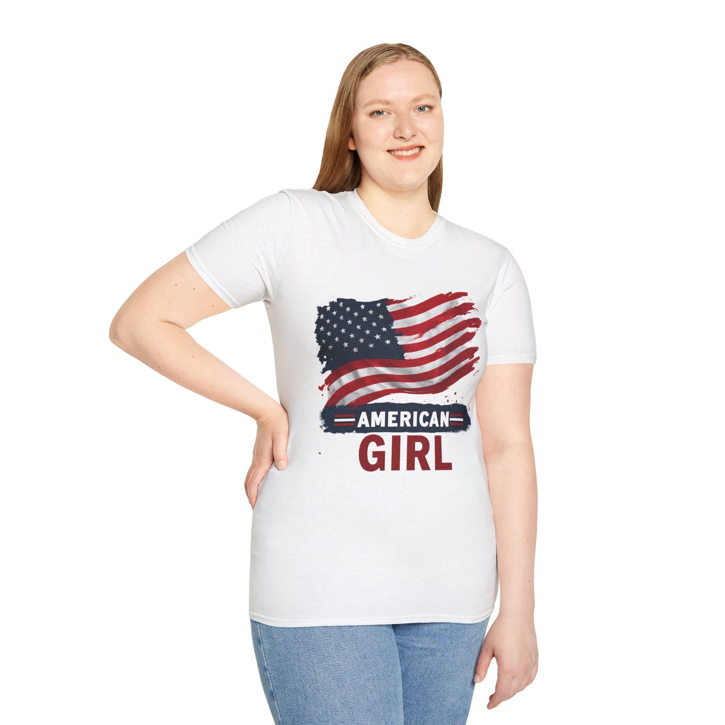 Patriotic Unisex T-Shirt with American Flag Design - Perfect for Independence Day, Memorial Day, Summer Picnics, Casual Wear, Gifts