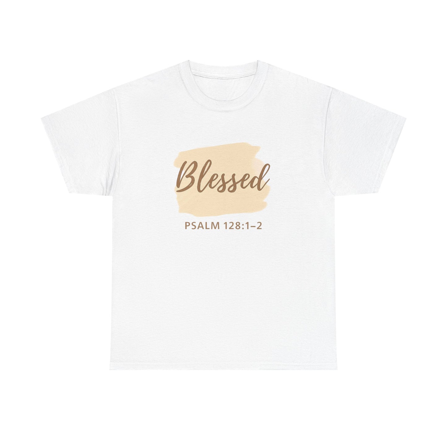 Blessed Unisex Heavy Cotton Tee, Inspirational Shirt, Faith-Based Apparel, Christian Gift, Everyday Casual Wear