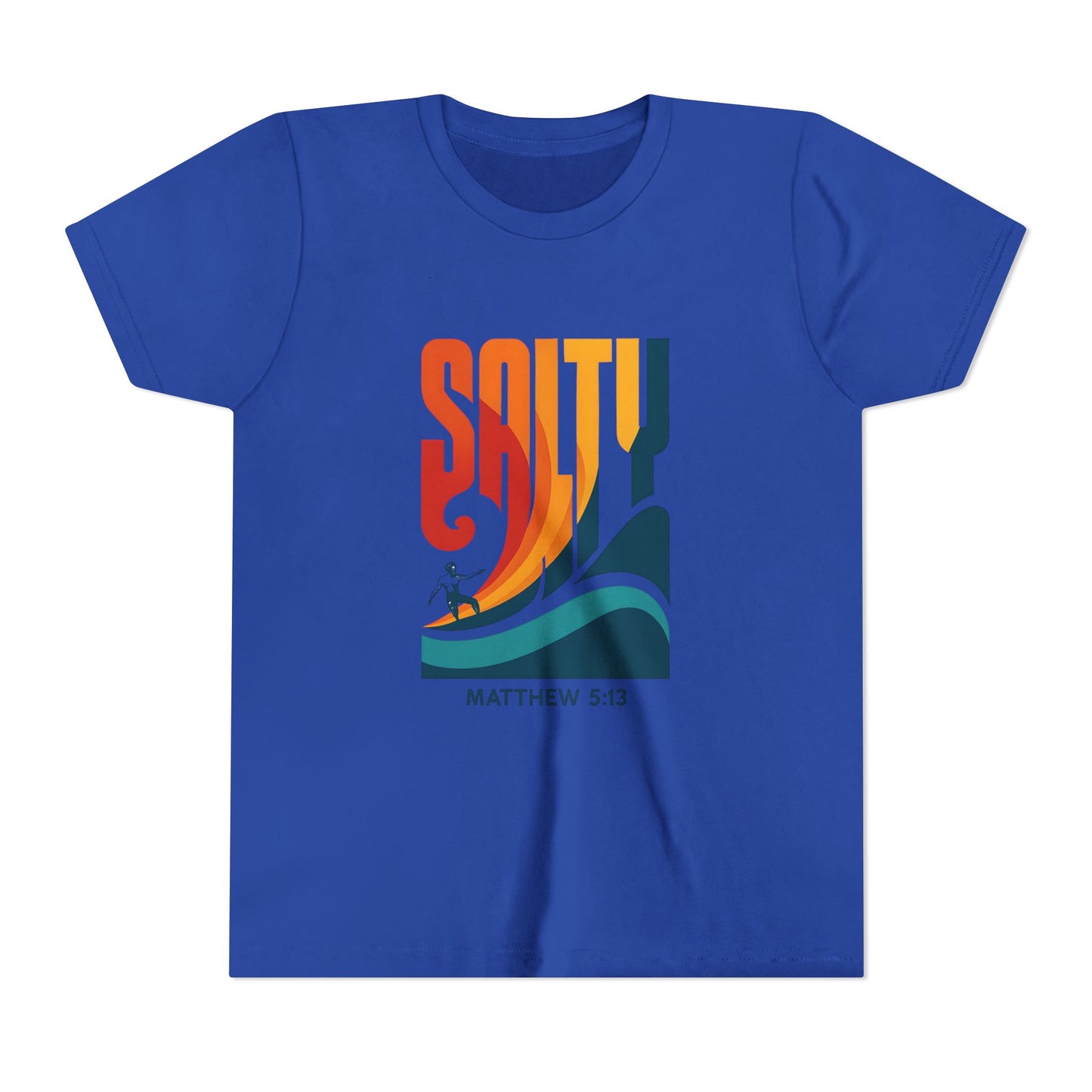 Salty Youth Short Sleeve Tee | Surf Style, Christian Tees, Beach Wear, Summer Fun, Youth Apparel