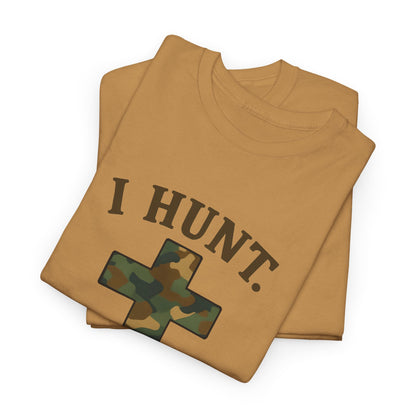 Christian Hunting Tee, I Hunt He Provides Shirt, Outdoor Enthusiast Gift, Faith-Based Apparel, Everyday Casual Wear