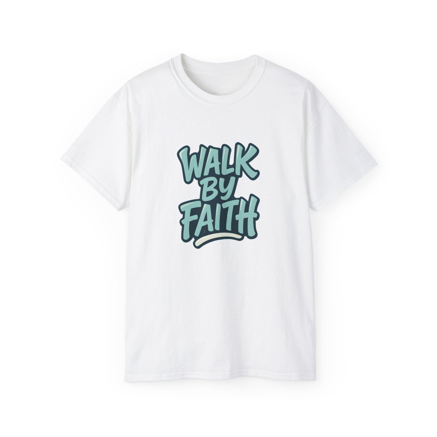 Walk by Faith Inspirational Unisex Tee, Motivational T-Shirt, Faith-Based Clothing, Gift for Believers, Casual Everyday Wear