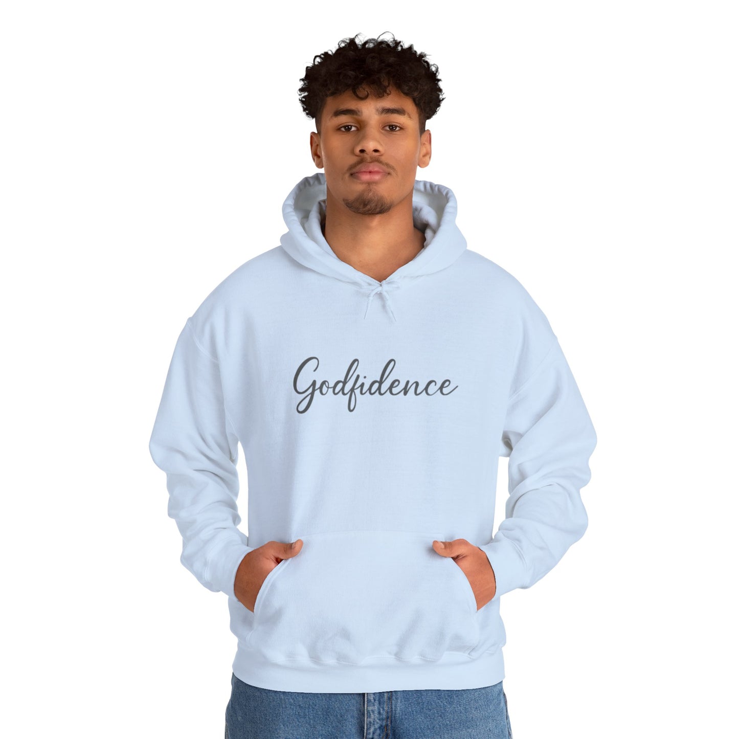 Godfidence Sweatshirt, Cozy Unisex Hoodie, Inspirational Layering Piece, Perfect Gift for Friends, Casual Fashionwear