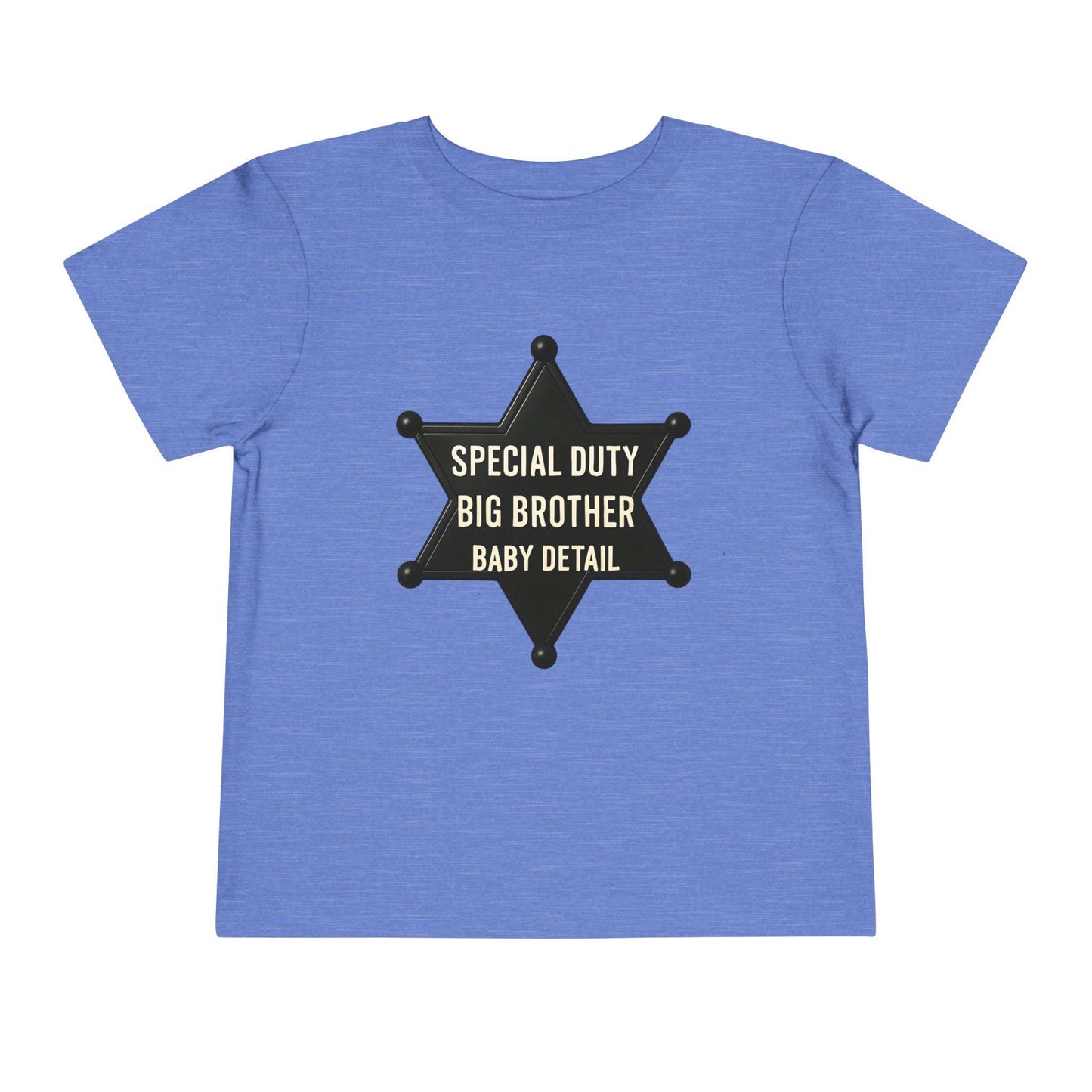 Big Brother Toddler Tee, Special Duty Sheriff Shirt, Kids Birthday Gift, Baby Announcement Outfit, Fun Family Tee