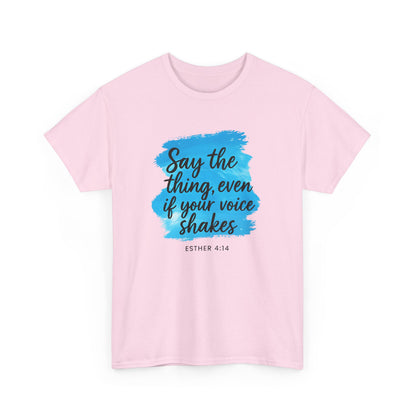 Motivational Quote Tee, Inspirational Cotton Shirt, Unisex Graphic Tee, Voice Empowerment Shirt, Gift for Writers, Encouragement Top