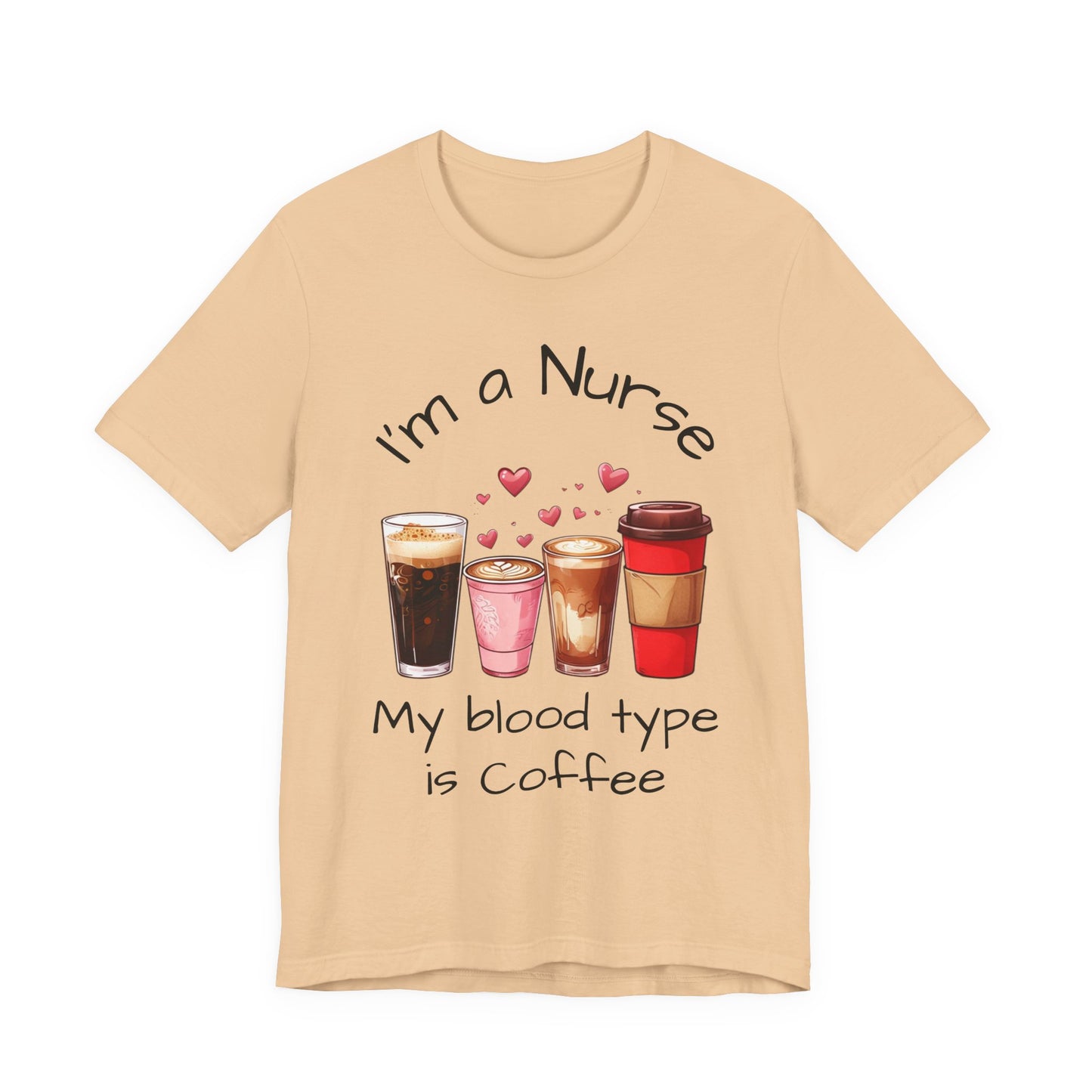 Funny Nurse Coffee Tee - I'm a Nurse My Blood Type is Coffee Shirt, Gift for Nurses, Coffee Lover T-Shirt, Healthcare Humor Apparel, [...]