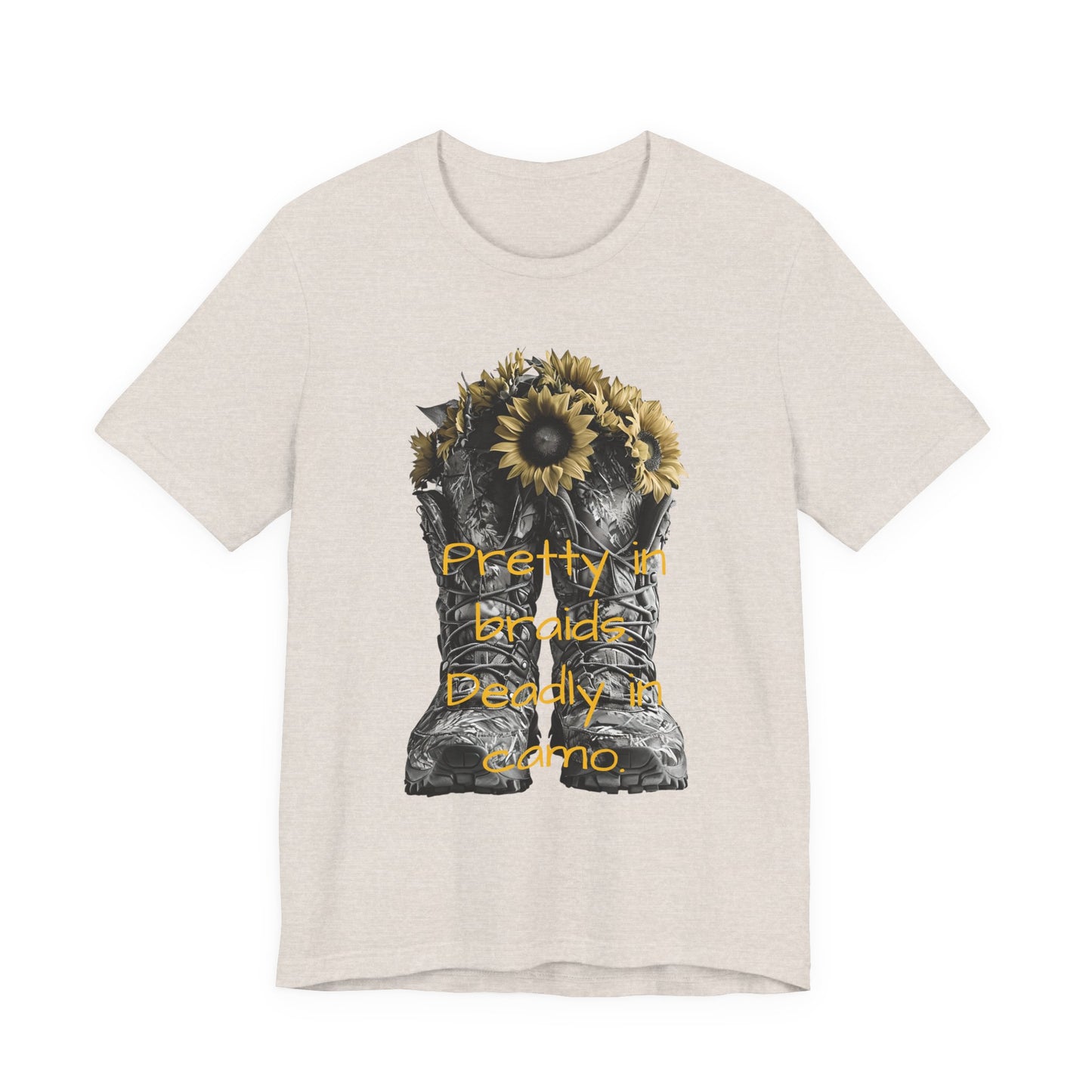 Pretty & Deadly Floral Tee, Unisex Short Sleeve Shirt, Flower Lover Gift, Casual Tee, Everyday Wear, Nature Lover Apparel