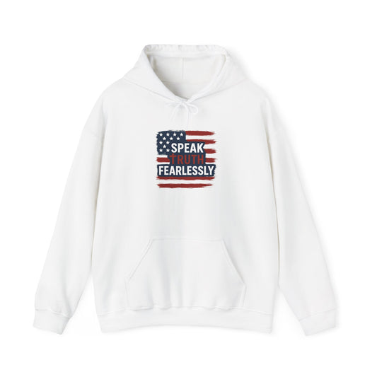 Unisex Hoodie with Empowering Message - Speak Truth Fearlessly | Motivational Sweatshirt for All Occasions, Gift Idea, Casual Wear, Activism