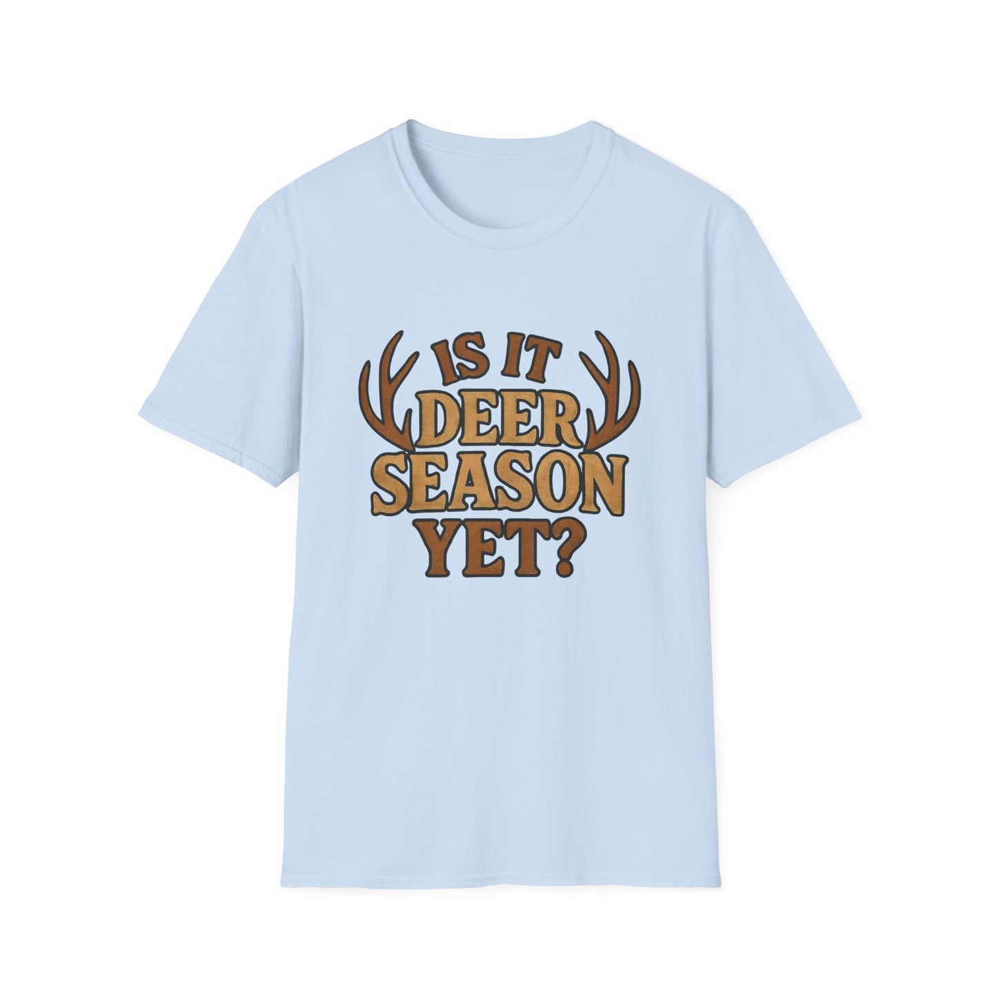 Deer Season T-Shirt, Unisex Softstyle Tee, Hunting Apparel, Outdoor Shirt, Fall Fashion, Gift for Hunters