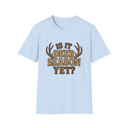 Deer Season T-Shirt, Unisex Softstyle Tee, Hunting Apparel, Outdoor Shirt, Fall Fashion, Gift for Hunters