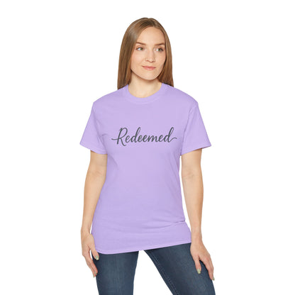 Redeemed Unisex Ultra Cotton Tee, Inspirational Shirt, Faith-Based Apparel, Christian Clothing, Everyday Casual Wear