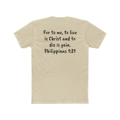 Faith-Inspired Unisex Cotton Tee, Christian Apparel, Inspirational Shirt, Gift for Believers, Bible Verse Tee, Casual Wear