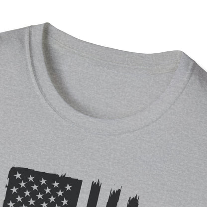 Patriotic Duck T-Shirt - Unisex Softstyle Tee, Perfect for Independence Day, Casual Wear, Gifts for Bird Lovers, USA Pride Apparel