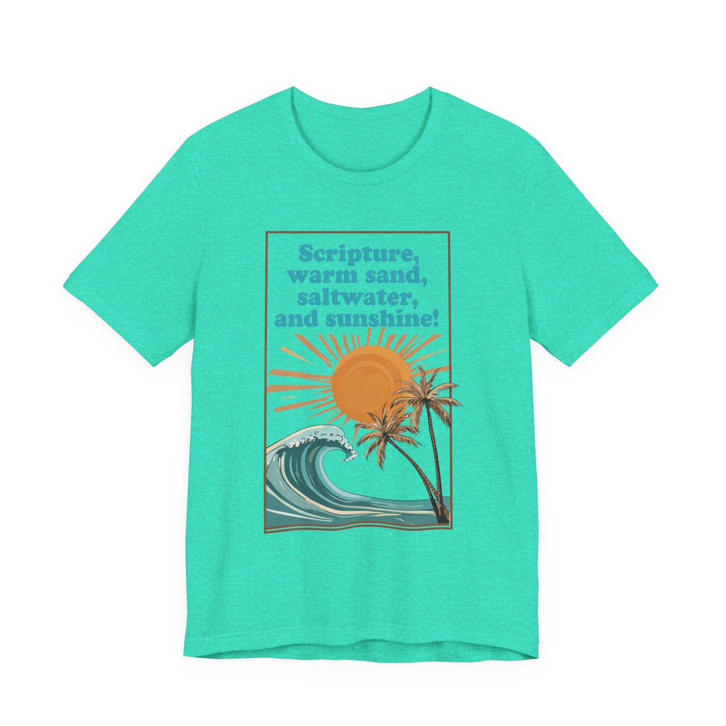 Beach Vibes Tee, Scripture T-Shirt, Summer Graphic Tee, Casual Beachwear, Vacation Outfit, Gift for Ocean Lovers
