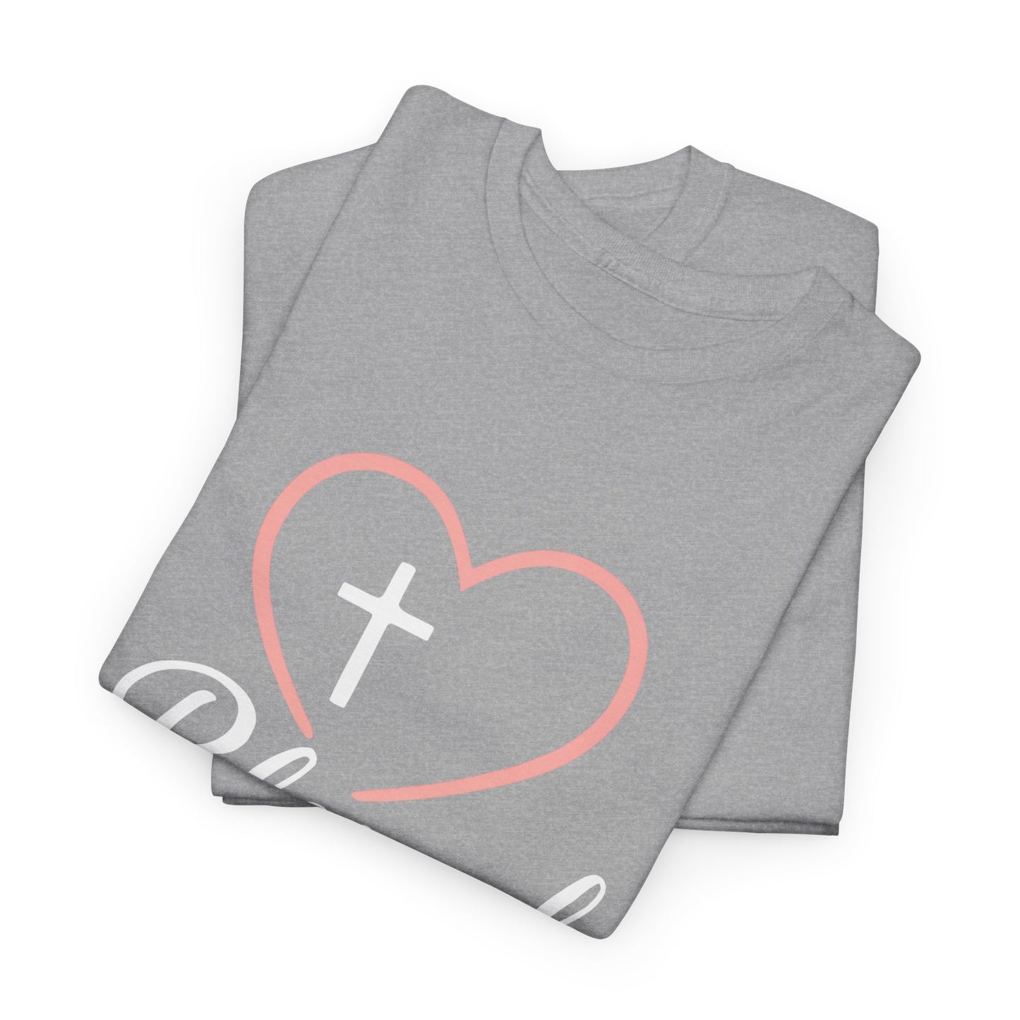 Blessed Unisex Heavy Cotton Tee - Faith T-Shirt, Christian Apparel, Gift for Her, Inspirational Shirt, Everyday Wear