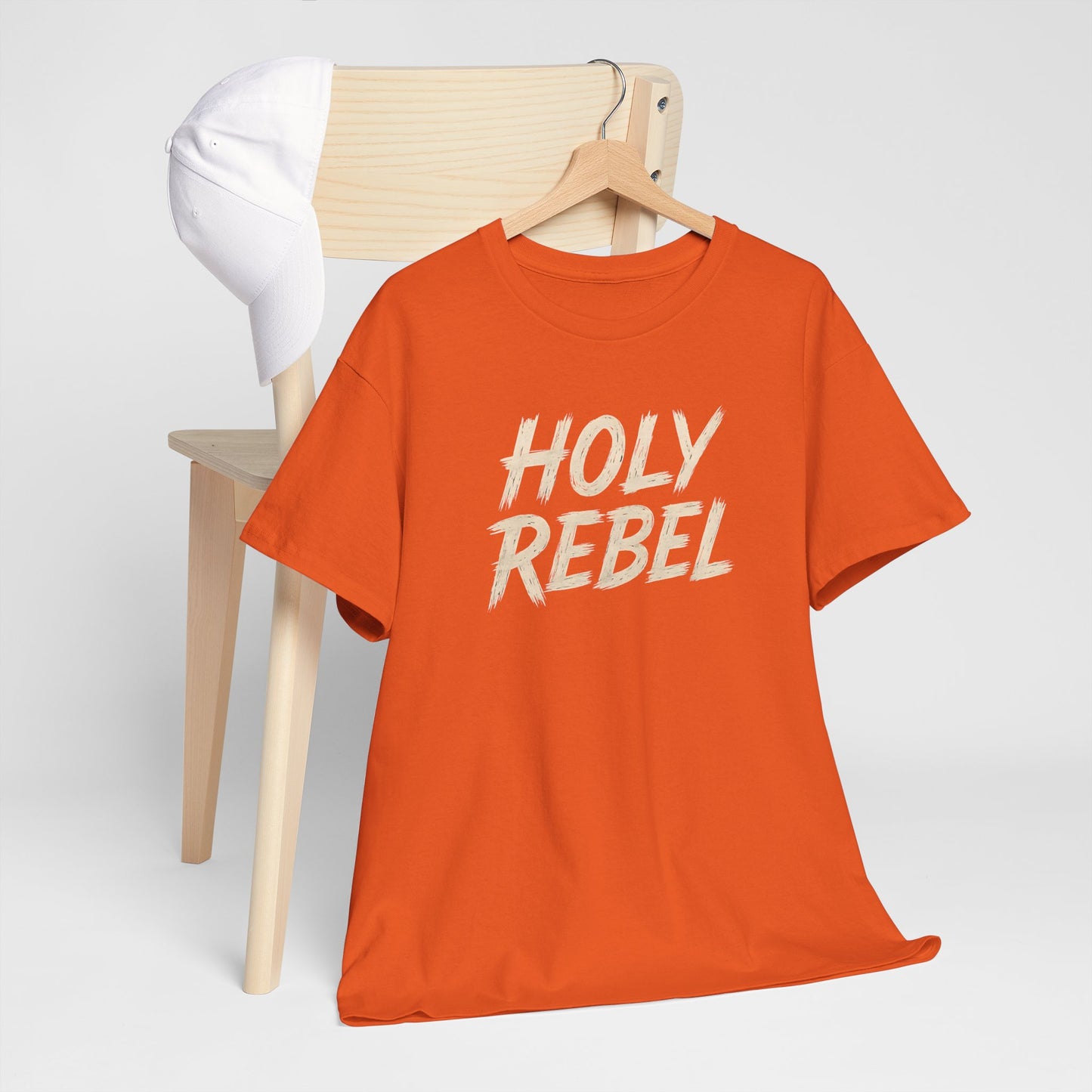 Holy Rebel Unisex Heavy Cotton Tee, Inspirational Christian T-Shirt, Unique Gift for Rebels, Faith-Based Apparel, Motivational Quote [...]