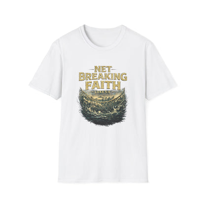 Net Breaking Faith T-Shirt — Vintage Fishing Faith Graphic Tee